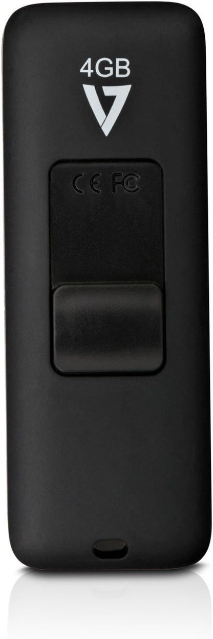 V7 VF24GAR-3E Slider USB 2.0 Flash Drive 4 GB black Slider USB 2.0 4 GB