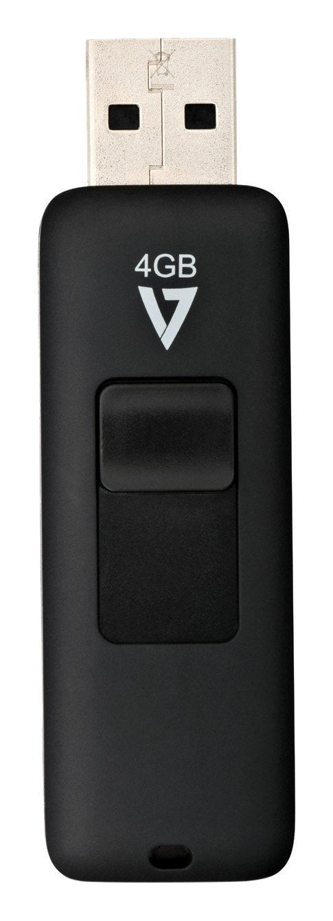 V7 VF24GAR-3E Slider USB 2.0 Flash Drive 4 GB black Slider USB 2.0 4 GB