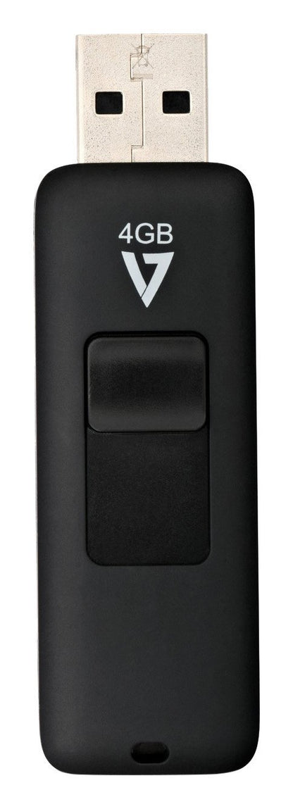 V7 VF24GAR-3E Slider USB 2.0 Flash Drive 4 GB black Slider USB 2.0 4 GB