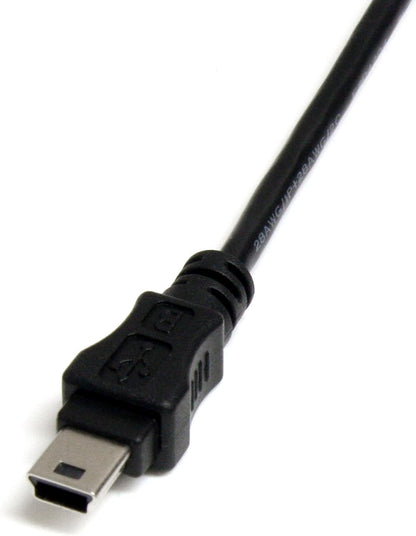 StarTech.com Câble Mini USB 2.0 de 30cm - Cordon USB A vers Mini B - Femelle / Mâle - Noir (USBMUSBFM1