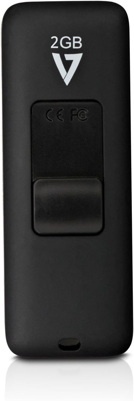 V7 VF22GAR-3E Slider USB 2.0 Flash Drive 2 GB black Slider USB 2.0 2 GB