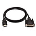 V7 HDMI (m) de 1 m a DVI-D dual-link (m) - Color negro - Adaptadores de cable de vídeo (1 m, HDMI tipo A (Estándar), DVI-D, Macho, Macho, Cobre