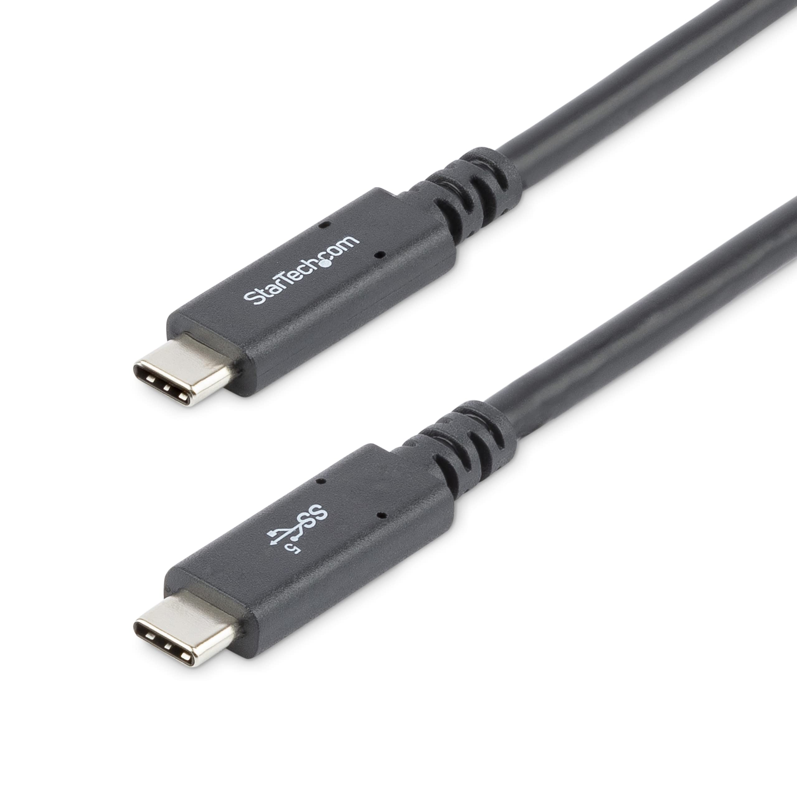 StarTech.com USB C to USB C Cable - 6 ft / 1.8m - 5A PD - USB-IF Certified - M/M - USB 3.0 5Gbps - USB C Charging Cable - USB Type C Cable (USB315C5C6