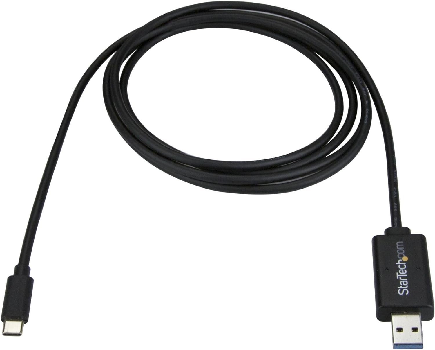 StarTech.com USB C to USB Data Transfer Cable, Mac / Windows, USB 3.0, Windows Easy Transfer Cable, Mac Data Transfer, 2m (6ft) (USBC3LINK