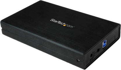 Startech.com Box Esterno per Disco Rigido Sata Iii Da 3,5" Usb 3.0 Nero con Uasp per Sata 6 Gbps, Hdd Esterno Portatile 3.5in USB 3.0 SATA III w/UASP