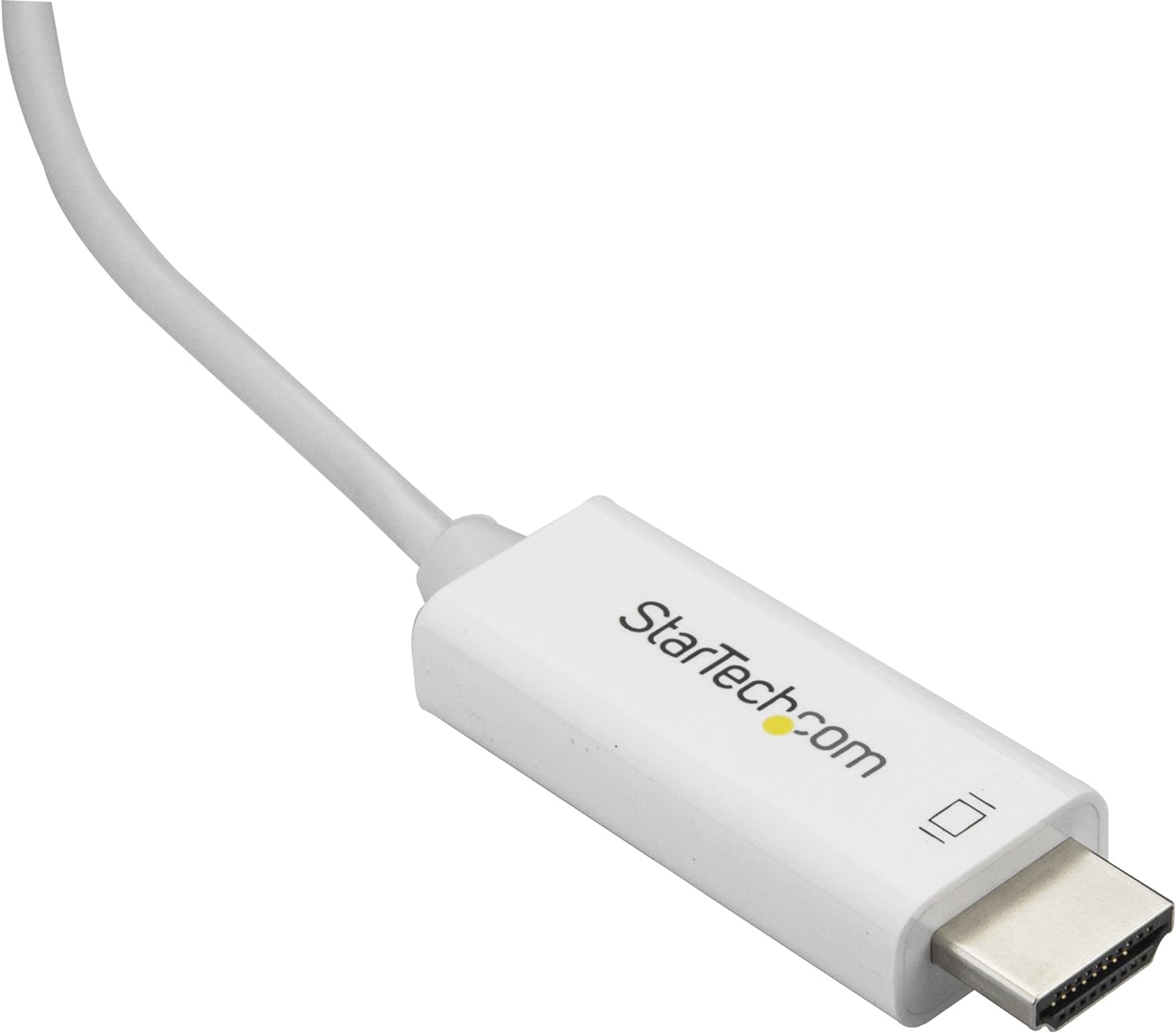 StarTech.com (2m/6.6ft) USB C to HDMI Cable - 4K 60Hz USB Type C to HDMI 2.0 Video Adapter Cable - Thunderbolt 3 Compatible - Laptop to HDMI Monitor/Display - DP 1.2 Alt Mode HBR2 White (CDP2HD2MWNL) 6.6 feet
