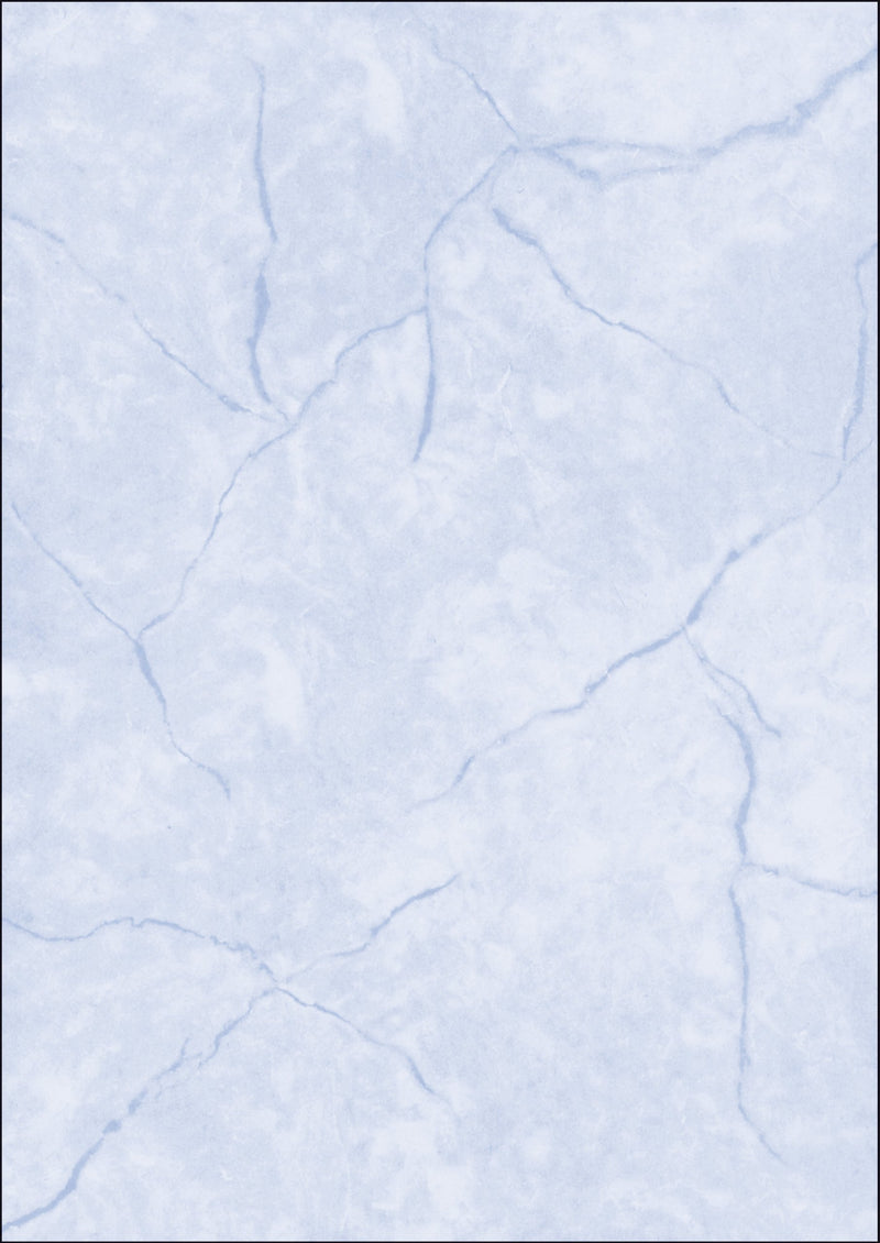 SIGEL DP649 TextuRed Writing Paper, granite motif, A4, 200 gsm, double sided, Blue, 50 sheets granite blue
