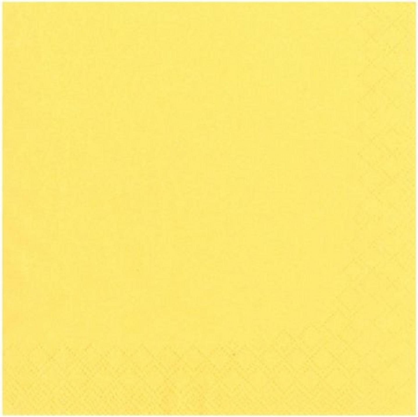 PAPSTAR Serviett.25x25cm gelb