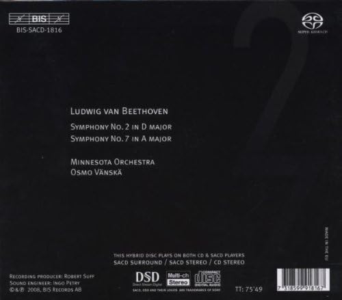 Symphonies Nos. 2 and 7 (Vanska, Minnesota Orchestra)