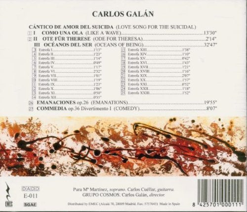 Carlos Galan-Cantico De Amor Del Suicida
