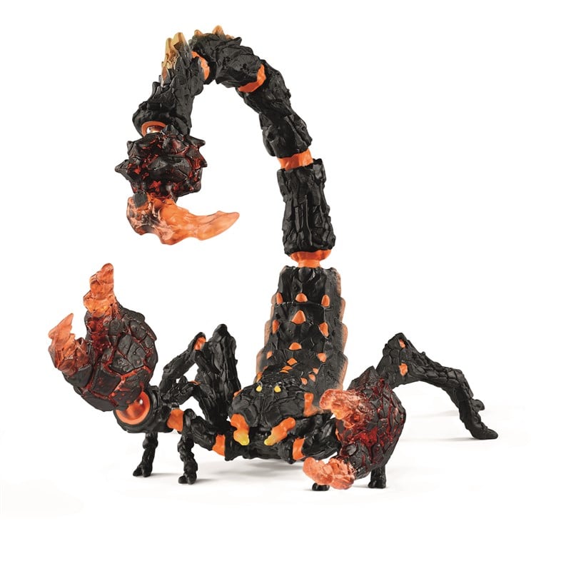 schleich 70142 ELDRADOR CREATURES – Scorpion de lave, figurine fantastique avec pièces mobiles et rotatives, jouet monstre pour enfants dès 7 ans