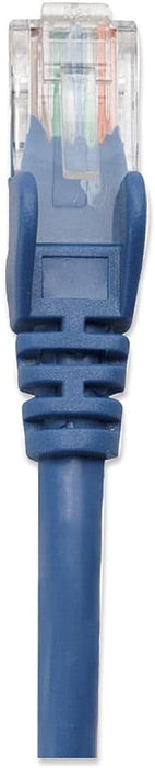 Intellinet Network Patch Cable, Cat5e, 3m, Blue, CCA, U/UTP, PVC, RJ45, Gold Plated Contacts, Snagless, Booted, Polybag 3 m Cat5e, U/UTP, CCA Blue