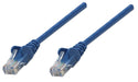 Intellinet Network Patch Cable, Cat5e, 3m, Blue, CCA, U/UTP, PVC, RJ45, Gold Plated Contacts, Snagless, Booted, Polybag 3 m Cat5e, U/UTP, CCA Blue