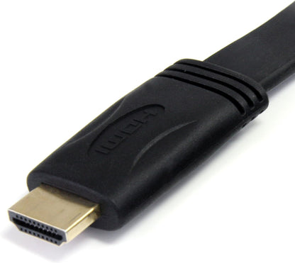 StarTech.com 5m Flat High Speed HDMI Cable with Ethernet - Ultra HD 4k x 2k HDMI Cable - HDMI to HDMI M/M - Flat HDMI Cable (HDMM5MFL