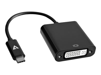V7 V7UCDVI-BLK-1E USB-C male to DVI-D female Adapter