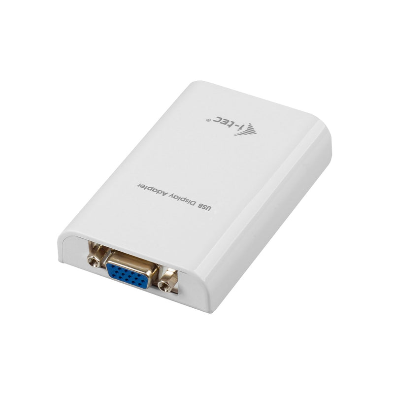 i-tec USB 2.0 to VGA Video Adapter Full HD for Windows MacOS Linux Android, Black Single
