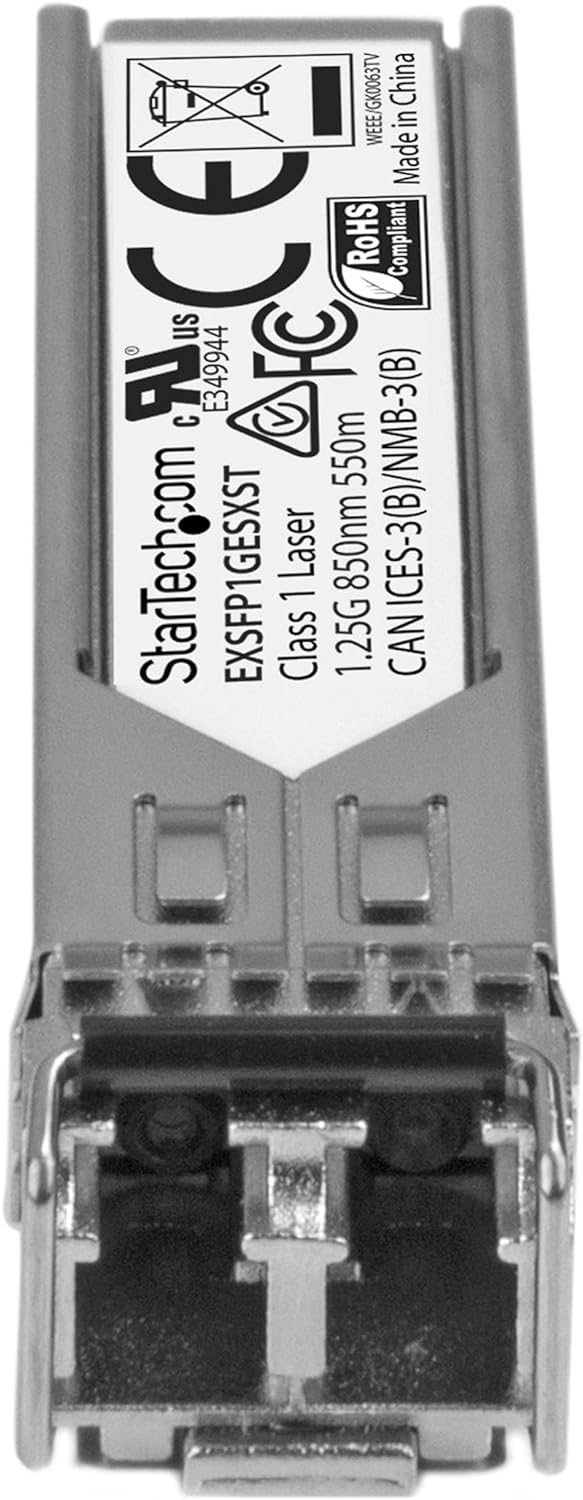 StarTech.com Juniper EX-SFP-1GE-SX Compatible SFP Module - 1000BASE-SX - 1GbE Multimode Fiber MMF Optic Transceiver - 1GE Gigabit Ethernet SFP - LC 550m - 850nm - DDM (EXSFP1GESXST