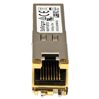 StarTech.com Cisco Meraki MA-SFP-1GB-TX Compatible SFP Module - 10BASE-T - SFP to RJ45 Cat6/Cat5e - 10/100/1000 Mbps - RJ-45 100m - Cisco Meraki MS225, MX400, MS250 (MASFP1GBTXST