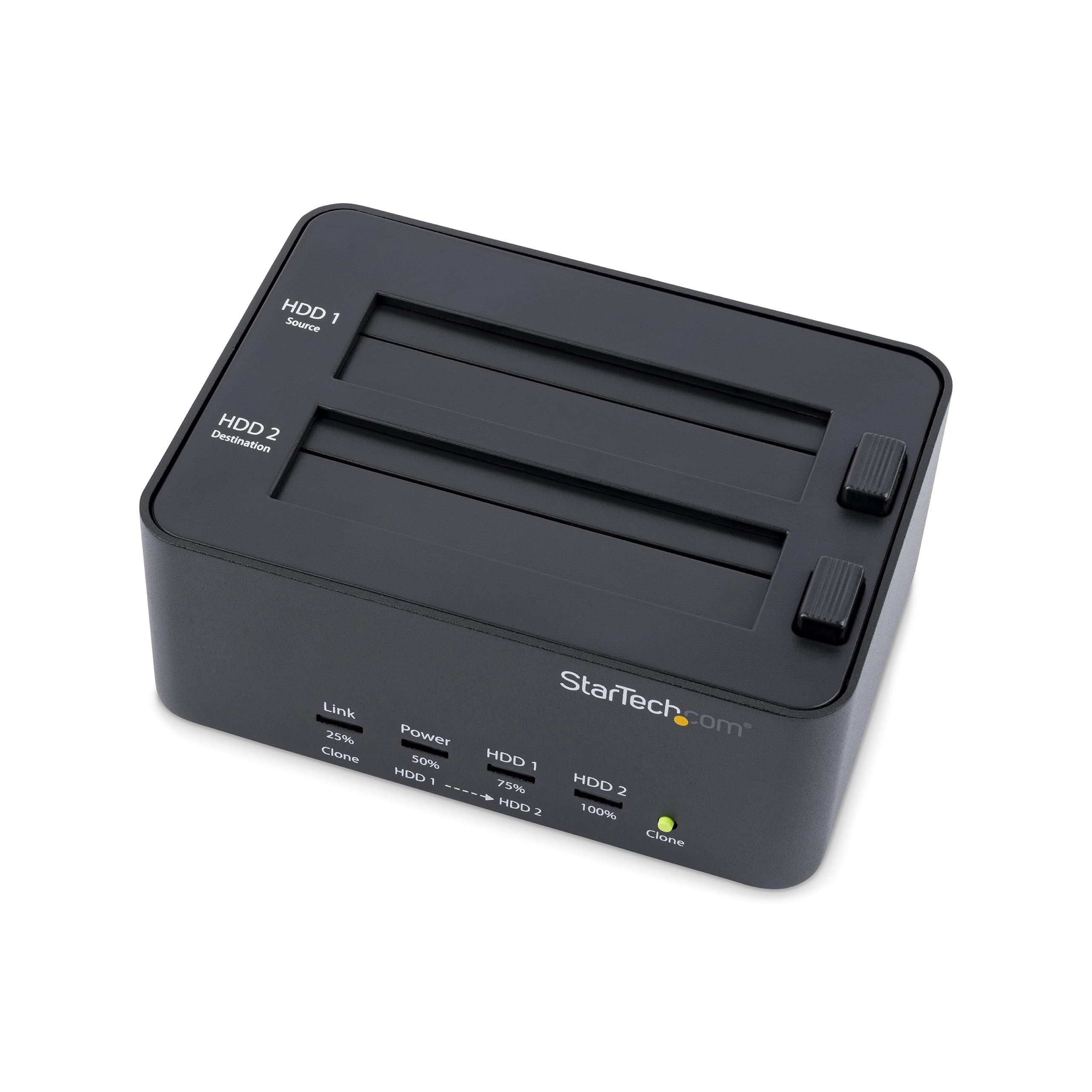StarTech.com Dual Bay Hard Drive Duplicator and Eraser, Standalone SATA HDD/SSD Cloner/Copier, USB 3.0 to SATA Docking Station, Hard Drive Duplicator and Sanitizer Dock (SATDOCK2REU3) 2 Bay USB 3.0 Single