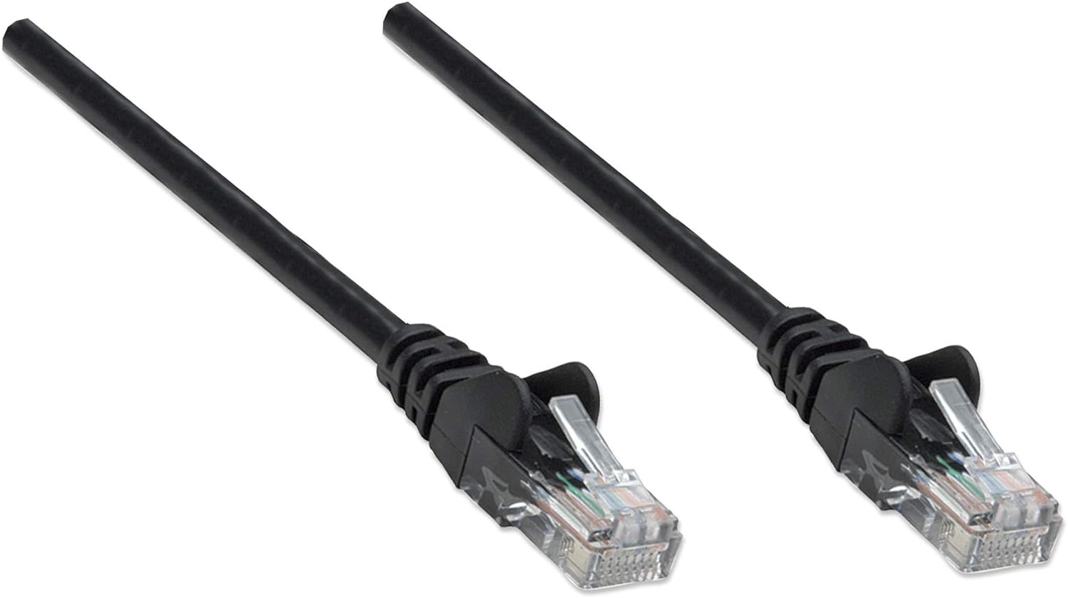 INTELLINET PATCHKABEL RJ45 U/UTP CAT5E 10M HEBELSCHUTZ SCHW