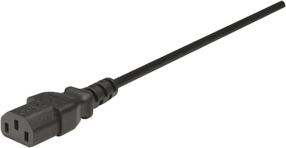 Manhattan Power Cord/Cable, C14 Male to C13 Female (kettle lead), Monitor to CPU, 1.8m, Black, Polybag