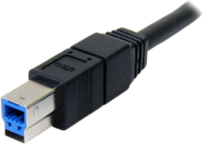 StarTech.com 3m Black SuperSpeed USB 3.0 Cable A to B - M/M - USB 3.0 A to B Cable - 1x USB 3.0 A (M), 1x USB 3.0 B (M) - 3 meter, Black (USB3SAB3MBK