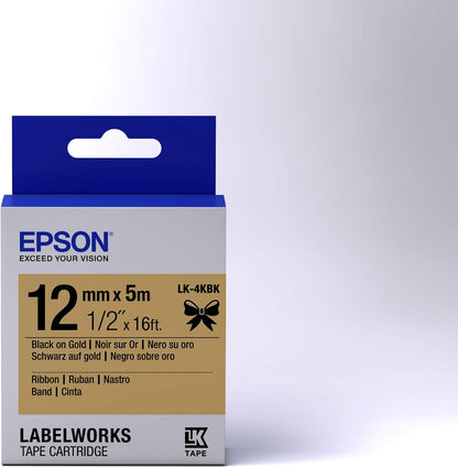 EPSON Ribbon LK-4KBK Satin Gold/Black