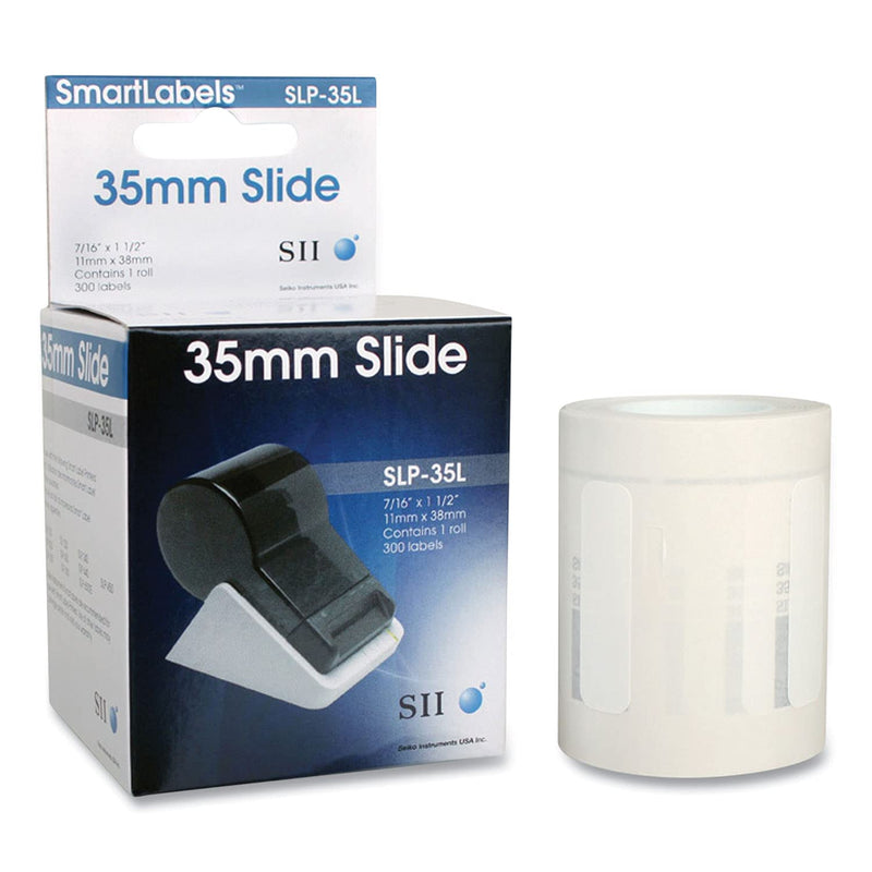 Seiko SLP-35L (11mmx38mm) 35mm Slide Labels (White) - Pack of 300 Labels