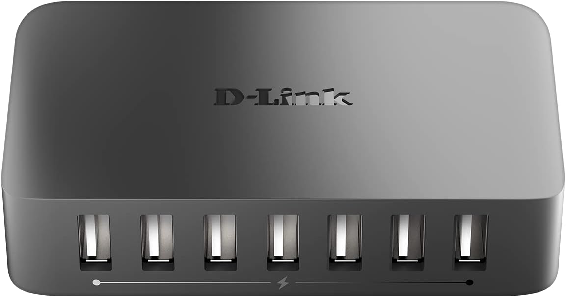 D-Link DUB-H7/B 7-Port USB 2.0 Hub - UK Version USB 7 in 1