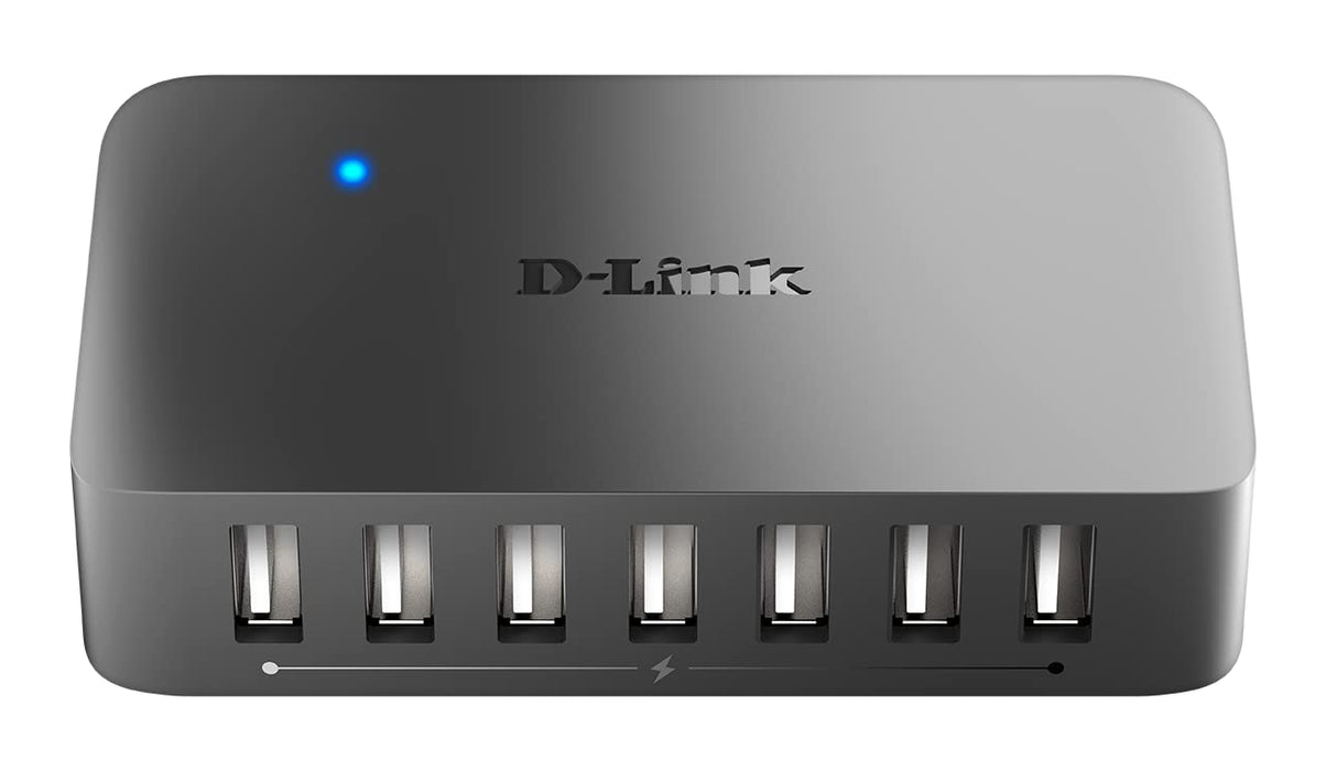 D-Link DUB-H7/B 7-Port USB 2.0 Hub - UK Version USB 7 in 1