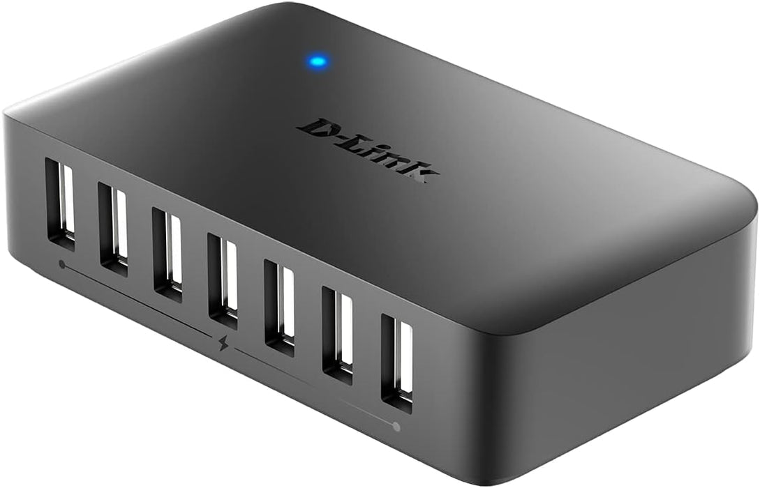 D-Link DUB-H7/B 7-Port USB 2.0 Hub - UK Version USB 7 in 1