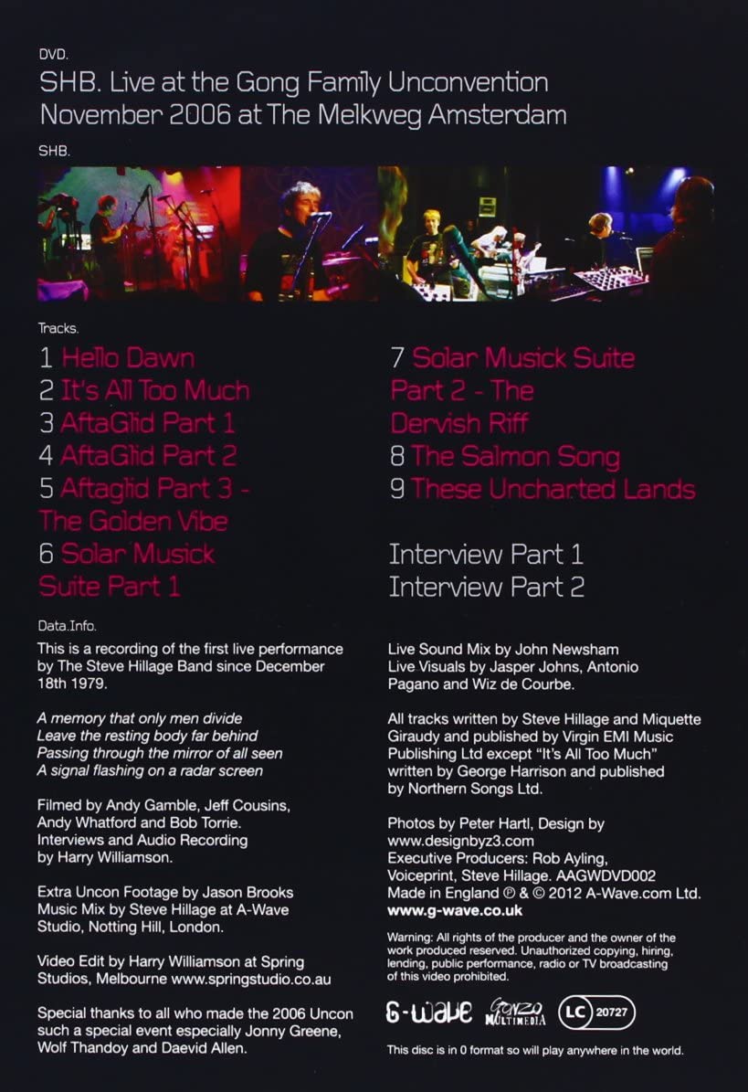 The Steve Hillage Band: Live At The Gong Unconvention