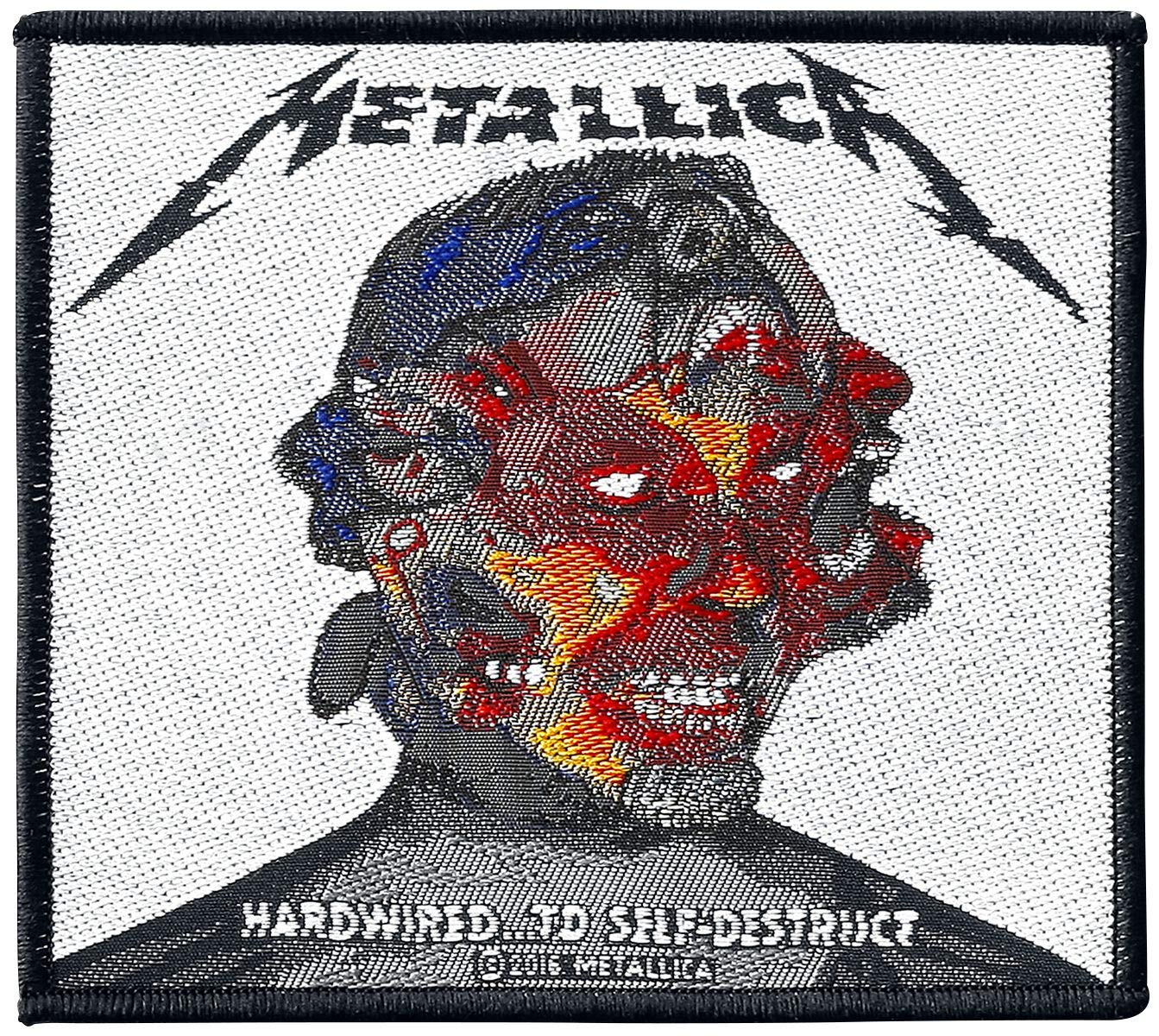 Metallica Hardwired.to self-destruct Unisex Patch, One Size Standard