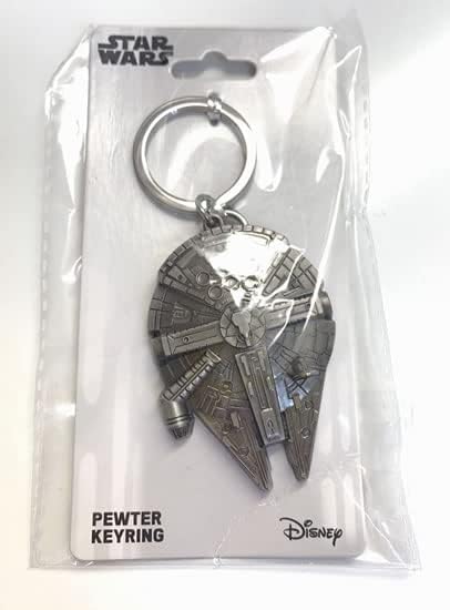 disney Star Wars Millennium Falcon Pewter Key Ring