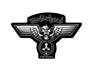 Motorhead Hammered Warpig Logo Official New Black Cut Out Patch