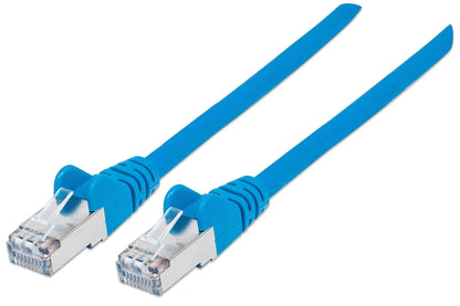 Intellinet 350723 Cable de Red Cat6A SFTP 100% Cobre RJ-45 macho/RJ-45 Macho, 0,5 m, Color Azul