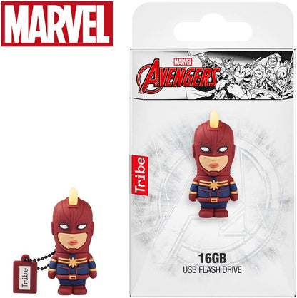 USB stick 16 GB Captain Marvel - Original Marvel 2.0 Flash Drive, Tribe FD016507