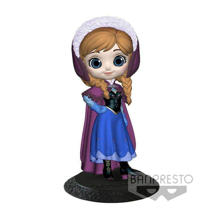 Disney- Figurine Q Posket- Anna- Manteau hiver- 14cm (Nintendo Switch)