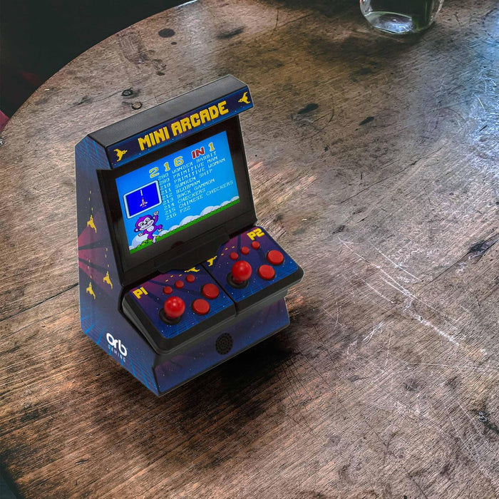 Mini Arcade Machine, handheld console, Plug and Play TV Games, 2 Player, 300 In-Built Games, 8-Bit Retro Arcade Games, 4.3” Full Colour Screen, 2 x Wireless Joysticks, for Men and Women - Thumbs Up! Retro Arcade for 2 Players (300 Games)