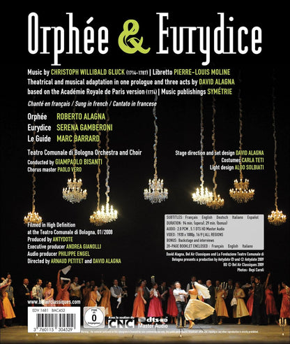 Gluck: Orphee & Eurydice (Alagna, Gamberoni, Barrard/Bologna/Bisanti)