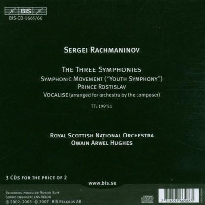 Orchestral Works Including the 3 Symphonies (Hughes, Rsno)