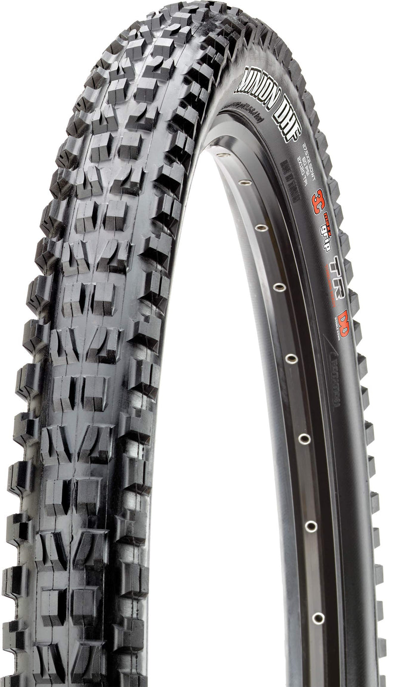 Maxxis Minion DHF Folding 3c Maxx Grip Tr/dd Tyre - Black, 27.5 x 2.50-Inch