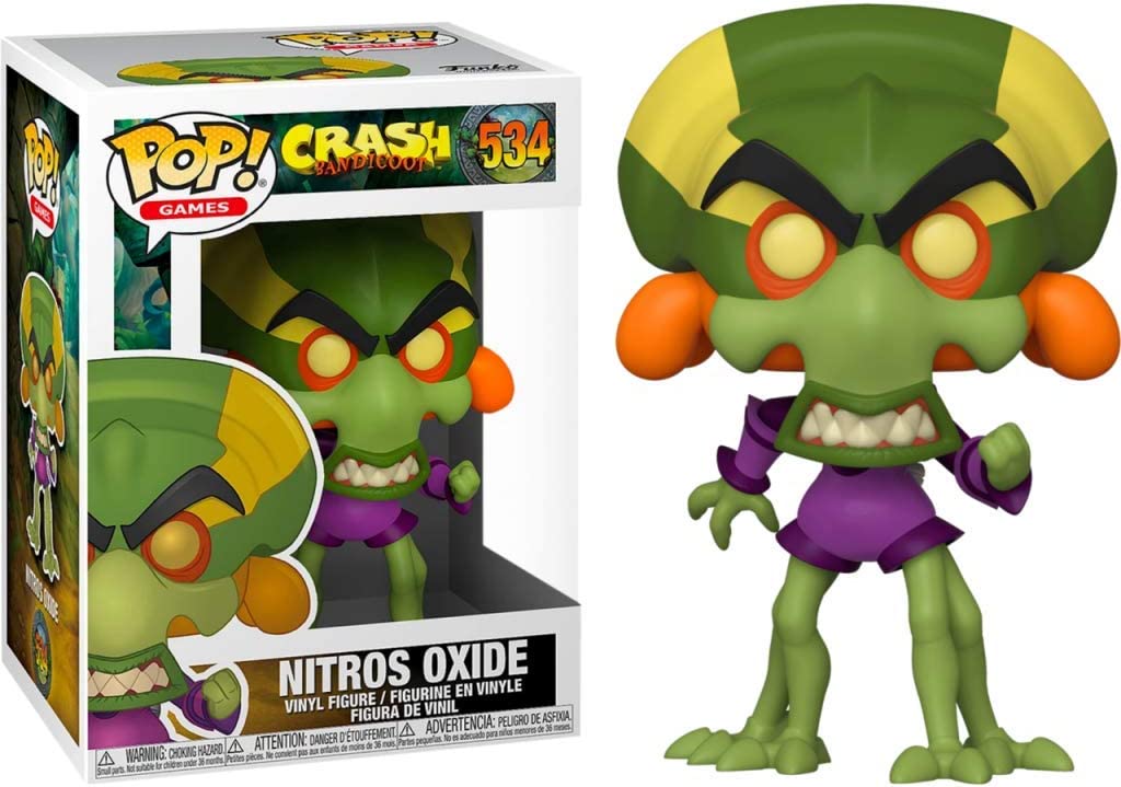 Funko Pop! Games: Crash Bandicoot - Nitros Oxide Funko 43345 POP. Vinyl Games: Crash Bandicoot-Nitros Oxide Collectible Figure, Multicolour