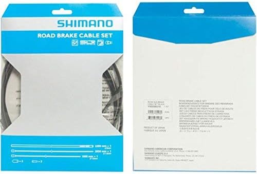 Shimano Road brake cable set with stainless steel inner wire, black