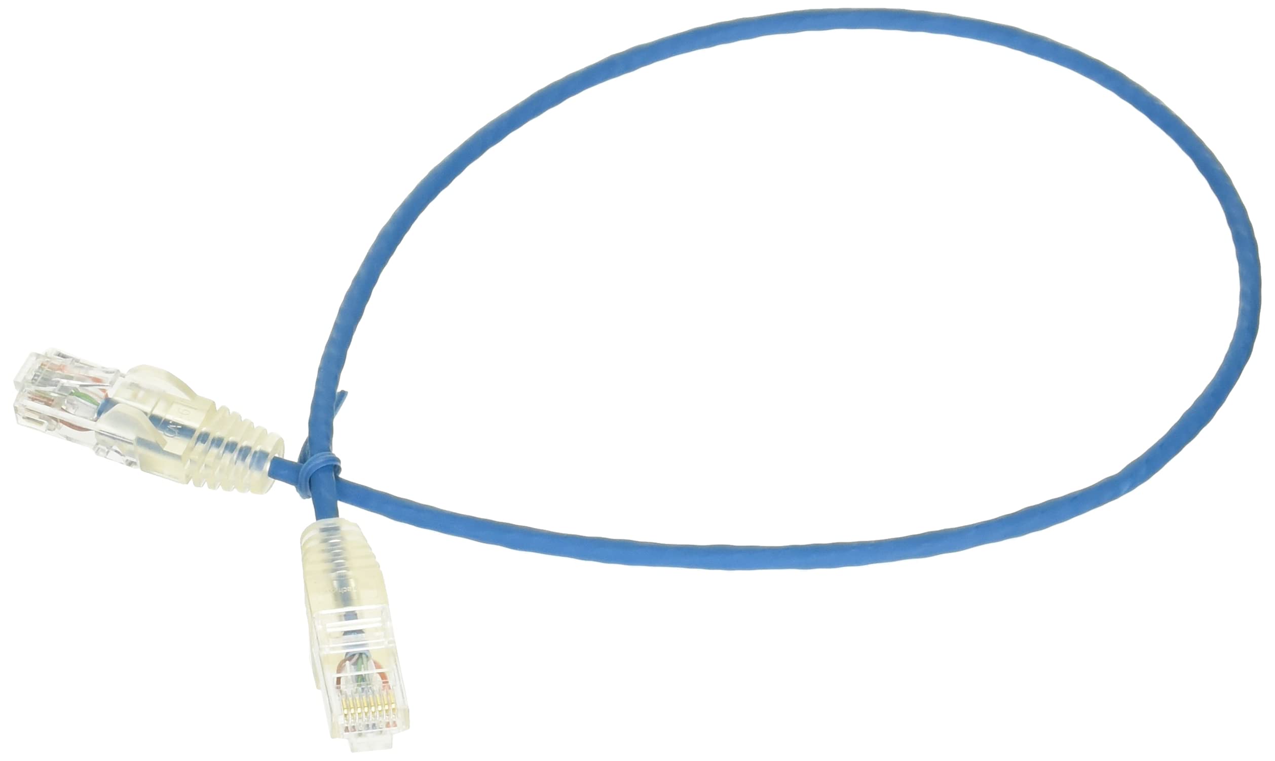 StarTech.com 0.5 m CAT6 Cable - Slim CAT6 Patch Cord - Blue - Snagless RJ45 Connectors - Gigabit Ethernet Cable - 28 AWG (N6PAT50CMBLS