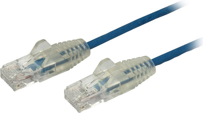 StarTech.com 0.5 m CAT6 Cable - Slim CAT6 Patch Cord - Blue - Snagless RJ45 Connectors - Gigabit Ethernet Cable - 28 AWG (N6PAT50CMBLS