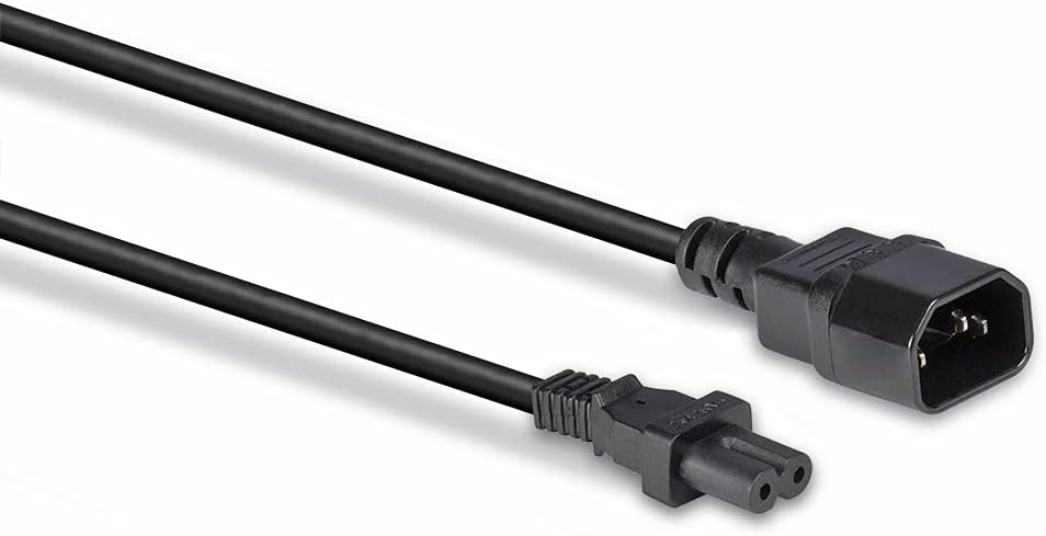 LINDY 2m IEC C14 to IEC C7 / Figure 8 Extension Power Cable, Black