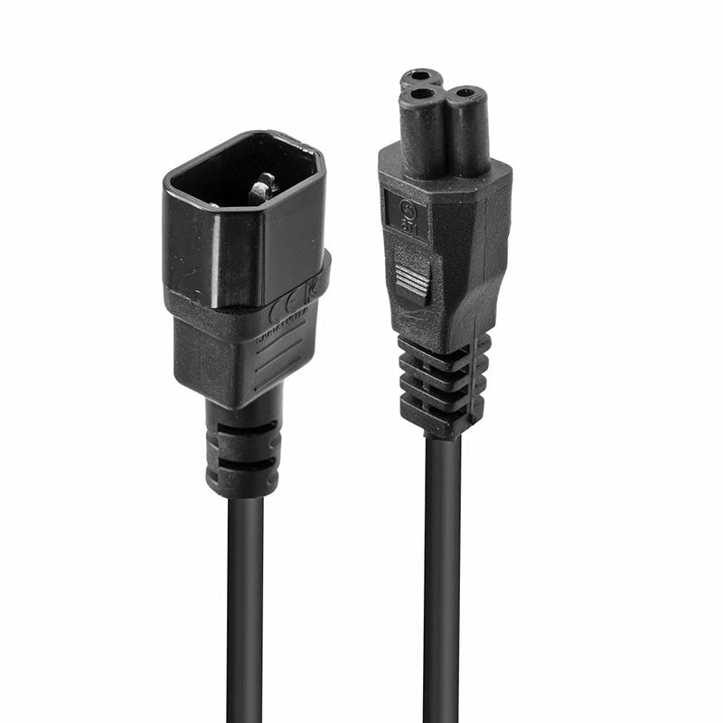 Lindy 30341 2m IEC C14 to IEC C5 Cloverleaf Extension Cable