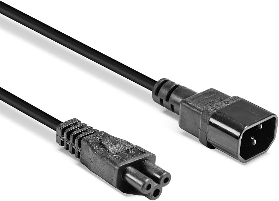 Lindy 30341 2m IEC C14 to IEC C5 Cloverleaf Extension Cable