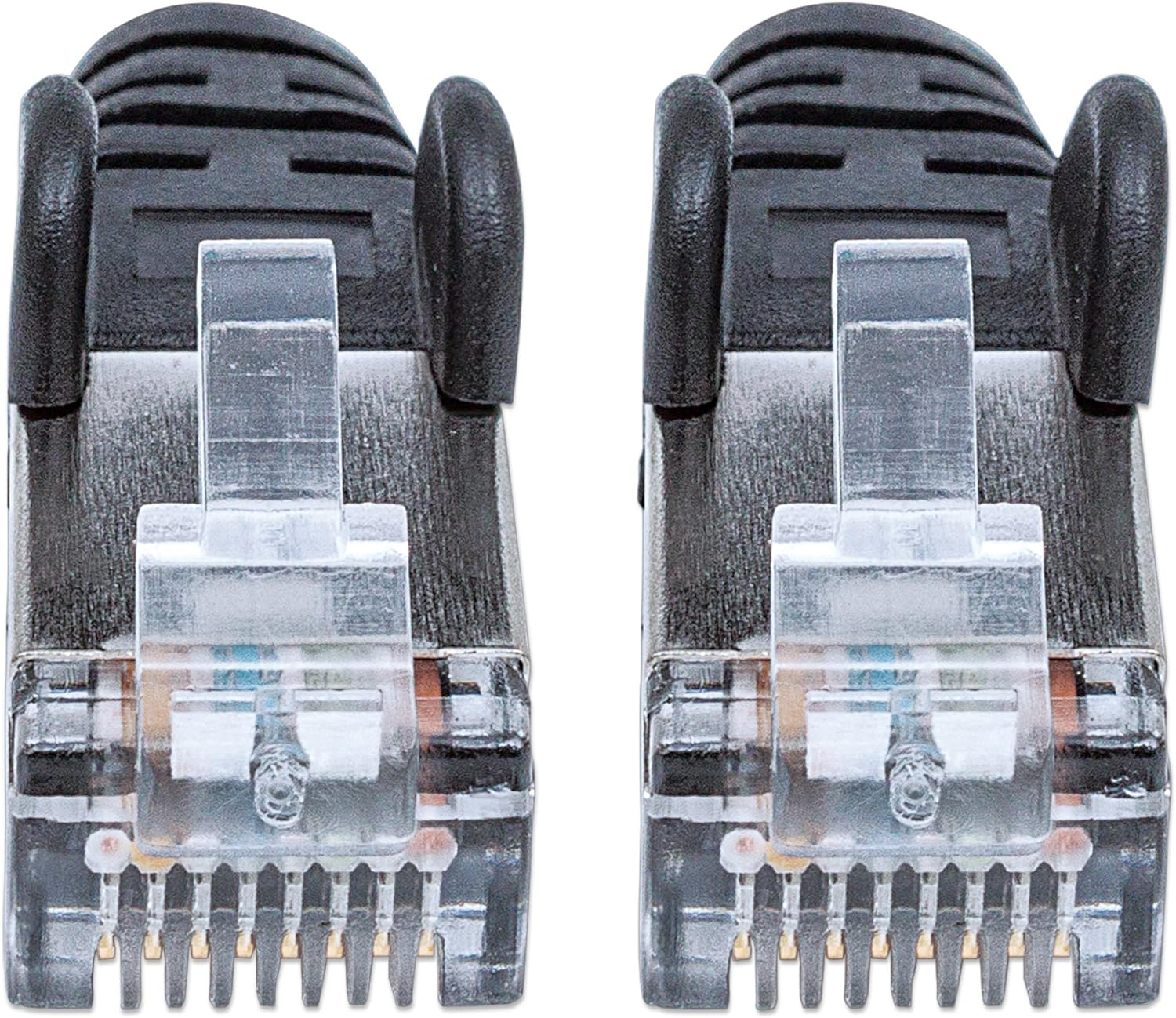 Intellinet Network Patch Cable, Cat7 Cable/Cat6A Plugs, 10m, Black, Copper, S/FTP, LSOH / LSZH, PVC, RJ45, Gold Plated Contacts, Snagless, Booted, Polybag 10 m Cat7 Cable/Cat6A Plugs, Copper, S/FTP, LSOH Black